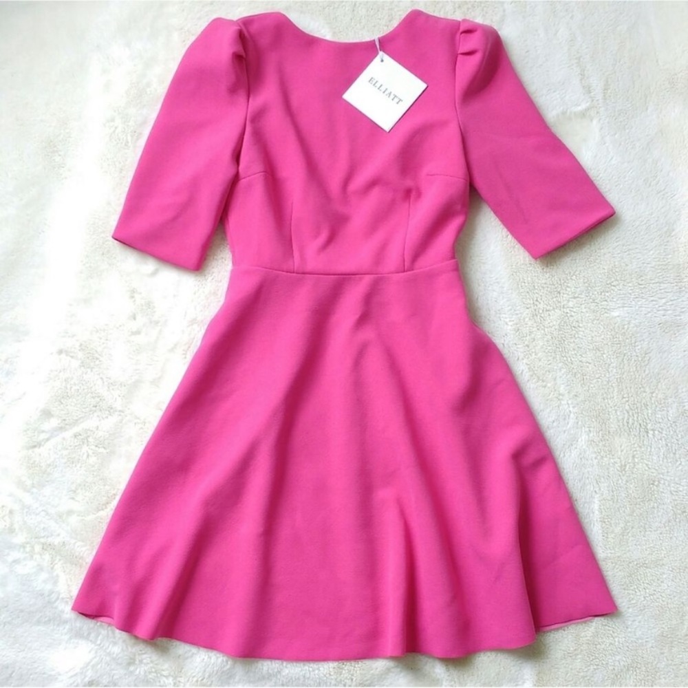 Pink Elliatt Dress w/ Slight Open-Back - Picture 2 of 5